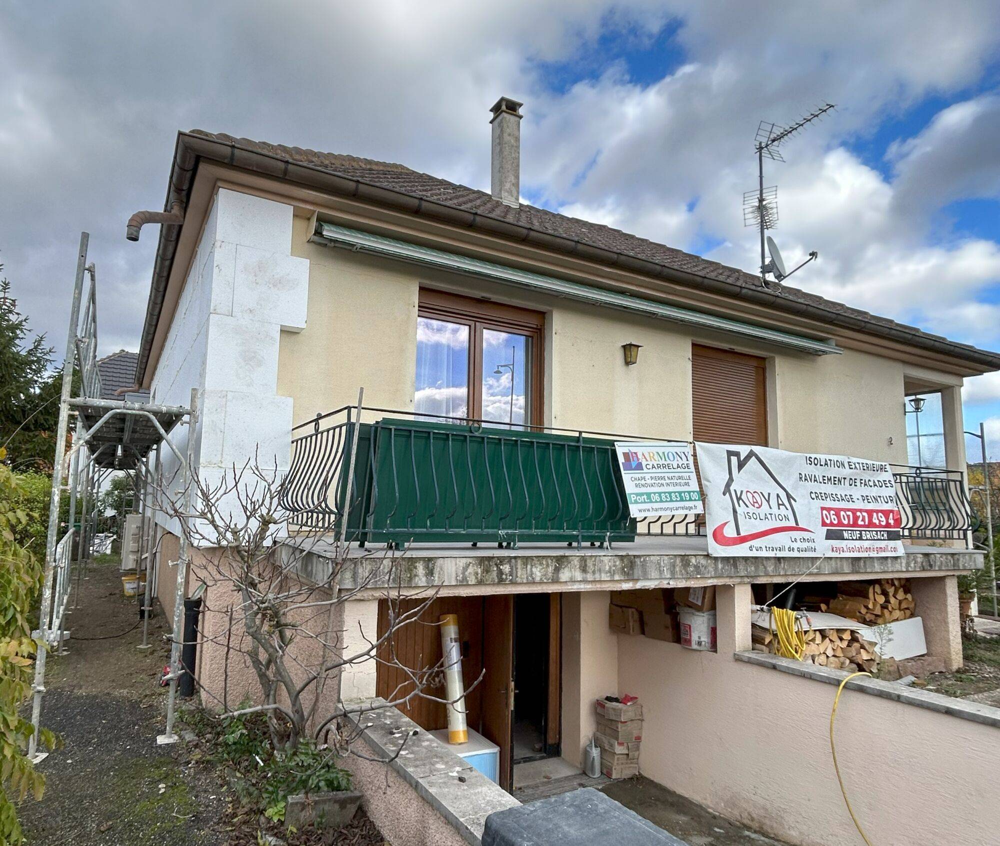 isolation extérieure d&#8217;un chantier à Sundhoffen Mulhouse 0
